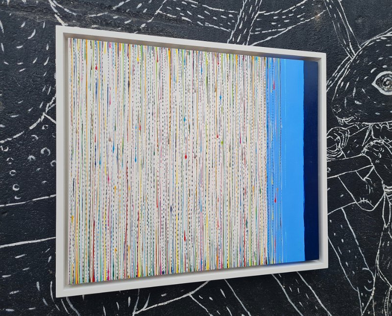 Coloured lines 5 2016 60x70 (+R) Acry-Lack auf LW € 850 SOLD